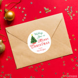 Vintage Christmas Tree Gift Labels