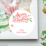 Calligraphy Christmas Gift Labels
