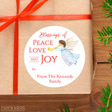 Angel Christmas Gift Labels