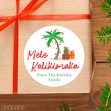 Mele Kalikimaka Christmas Gift Labels