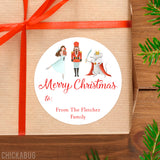 Nutcracker Christmas Gift Labels