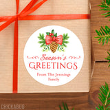 Season's Greetings Christmas Gift Labels