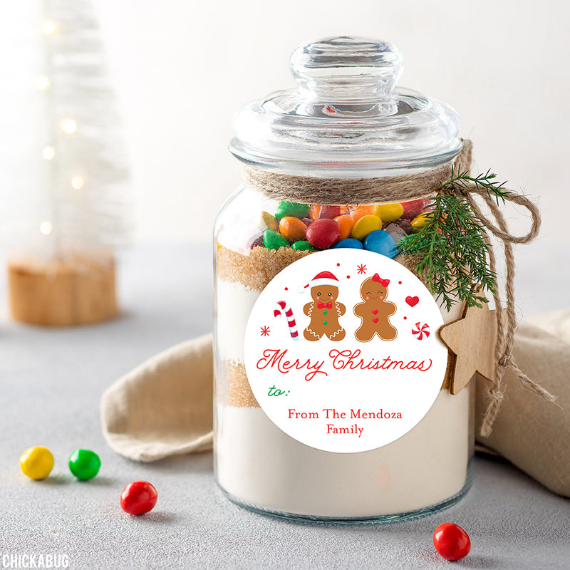Gingerbread Christmas Gift Labels
