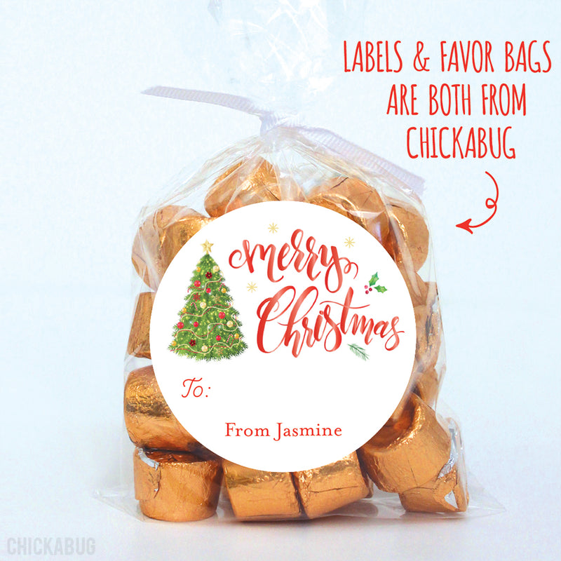 Christmas Tree Gift Labels