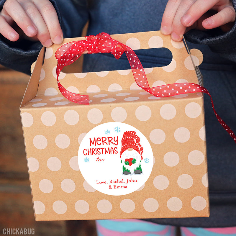 Christmas Gnome Gift Labels