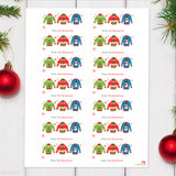 Christmas Sweaters Christmas Gift Labels