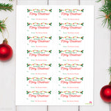 Festive Garland Christmas Gift Labels