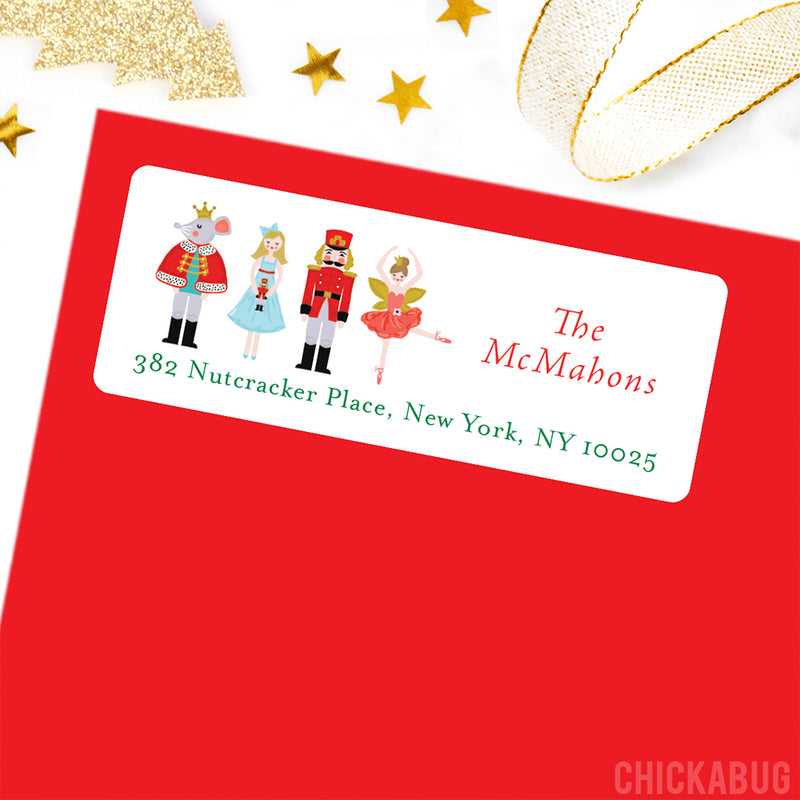 Nutcracker Christmas Address Labels