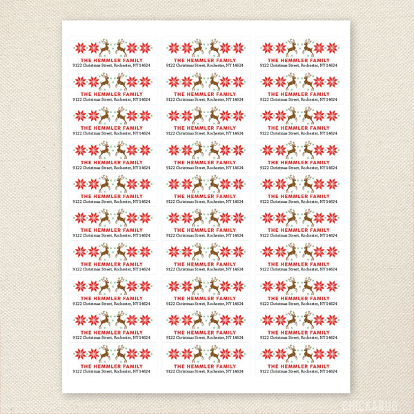 Christmas Sweater Address Labels