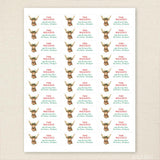 Christmas Stag Address Labels