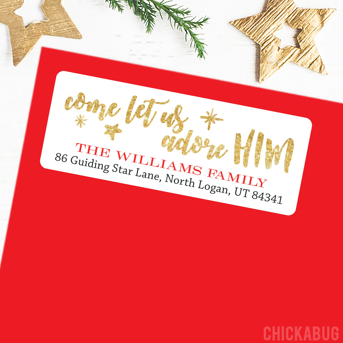 Religious Christmas Labels Chickabug