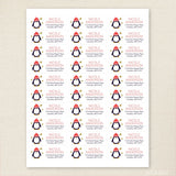 Christmas Address Labels - Penguin
