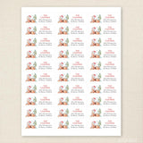 Reindeer and Christmas Tree Address Labels
