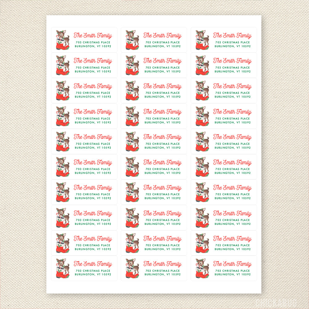 personalized-vintage-reindeer-santa-s-boot-christmas-address-labels-chickabug for Free Printable Christmas Address Labels Personalized Vintage Reindeer & Santa's Boot Christmas Address Labels – Chickabug for Free Printable Christmas Address Labels