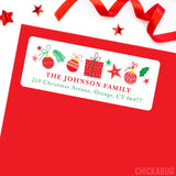 Festive Christmas Address Labels