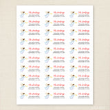 Christmas Watercolor Angel Address Labels