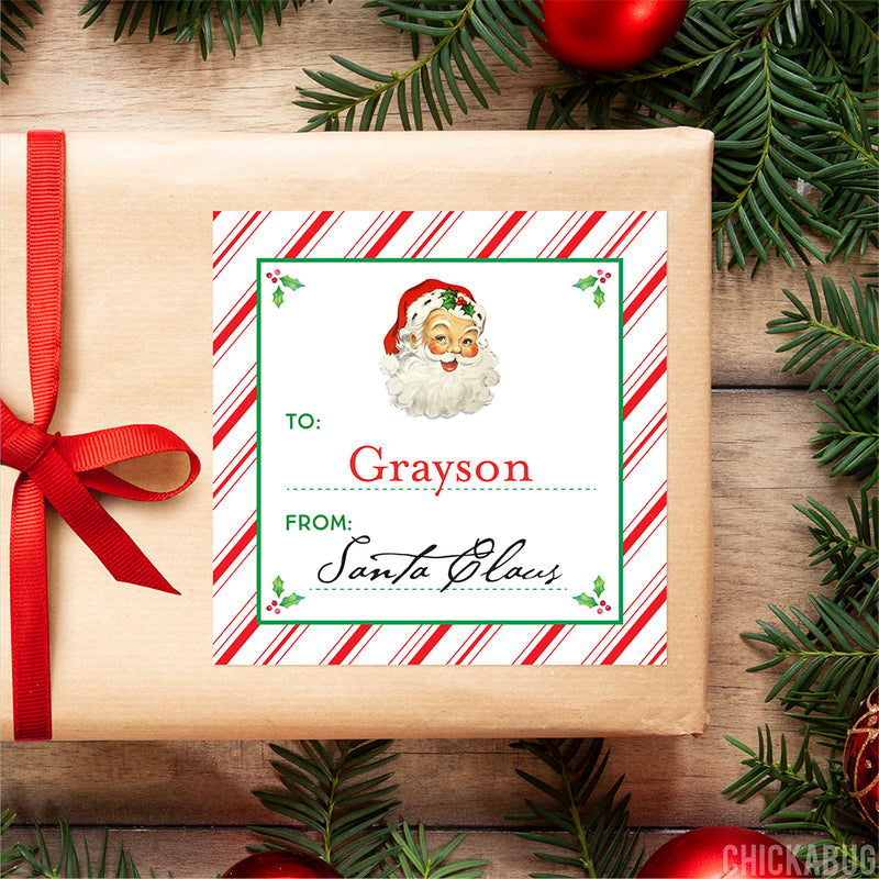Christmas Tag Collection Printable Gift Labels With Cute Flat Xmas