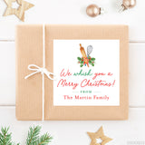 "We Whisk You a Merry Christmas" Food Gift Labels