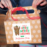 "Very Merry Christmas" Bear Christmas Gift Labels