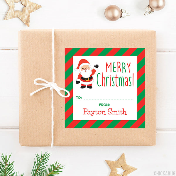 Santa Claus Fill-In Christmas Gift Labels