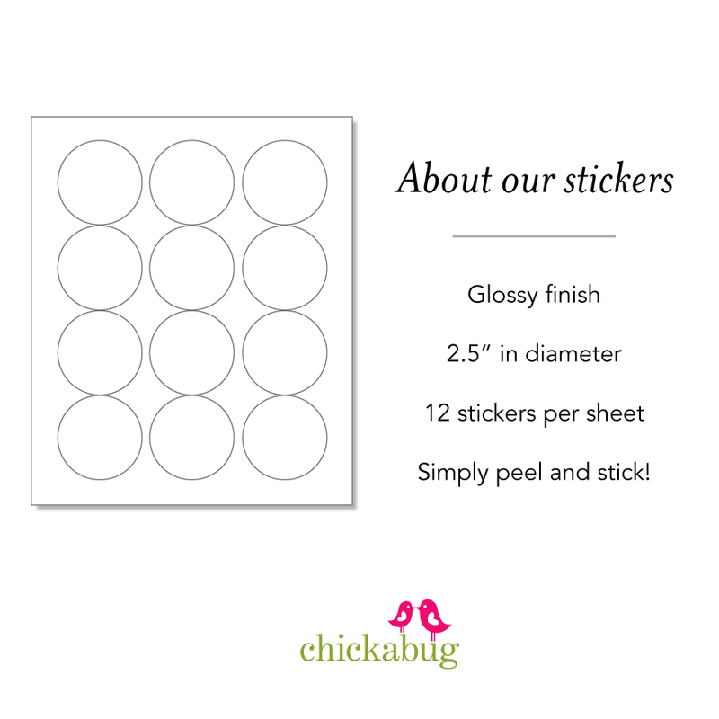 Pink Pool Party Favor Stickers – Chickabug
