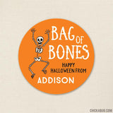 "Bag of Bones" Halloween Stickers