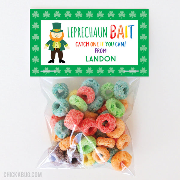 Leprechaun Bait St. Patrick's Day Paper Tags and Bags
