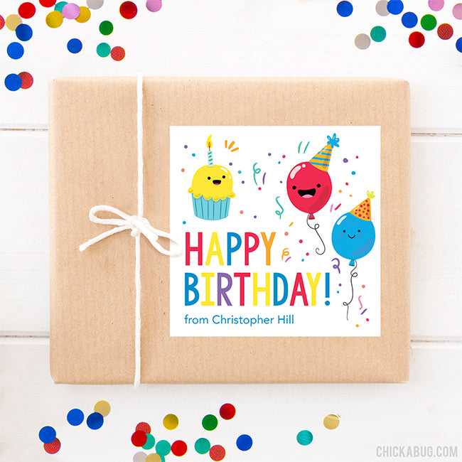 Birthday Party Gift Labels
