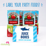 Shark Party Table Tent Cards (EDITABLE INSTANT DOWNLOAD)