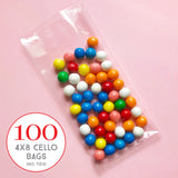 100 Cello Favor Bags (4"x8")