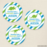 Dinosaur Party Favor Stickers