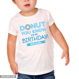 Blue "Donut You Know It's My Birthday" Iron-On
