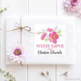 "With Love" Floral Gift Labels