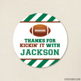 Football Party Favor Stickers