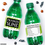 "Franken Slime" Halloween Drink Labels