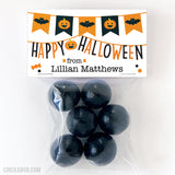 "Happy Halloween" Banner Paper Tags and Bags