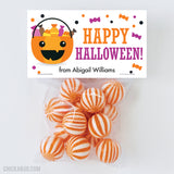 "Happy Halloween" Candy Pail Paper Tags and Bags