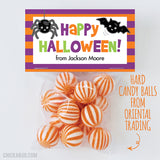 Spider and Bat "Happy Halloween" Paper Tags and Bags