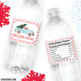 Merry Little Christmas Water or Soda Labels