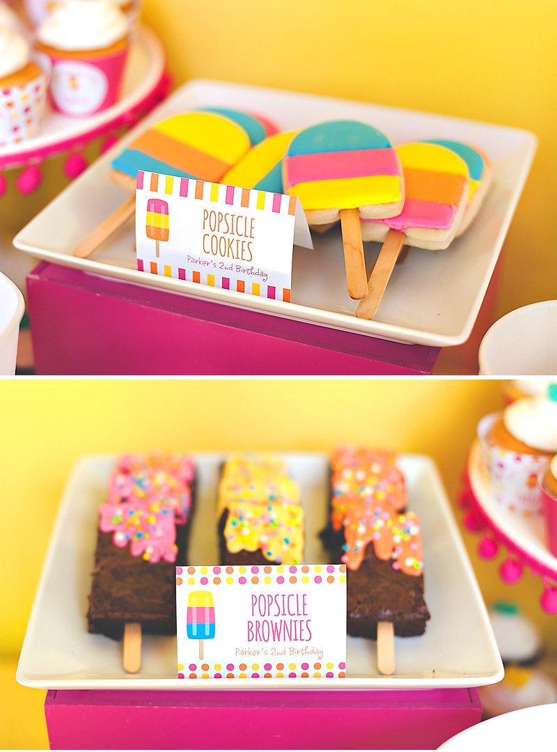 Popsicle Party Table Tent Cards (EDITABLE INSTANT DOWNLOAD)