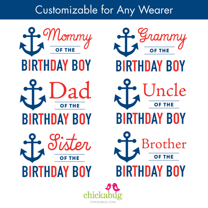 Nautical Birthday Family Iron-On