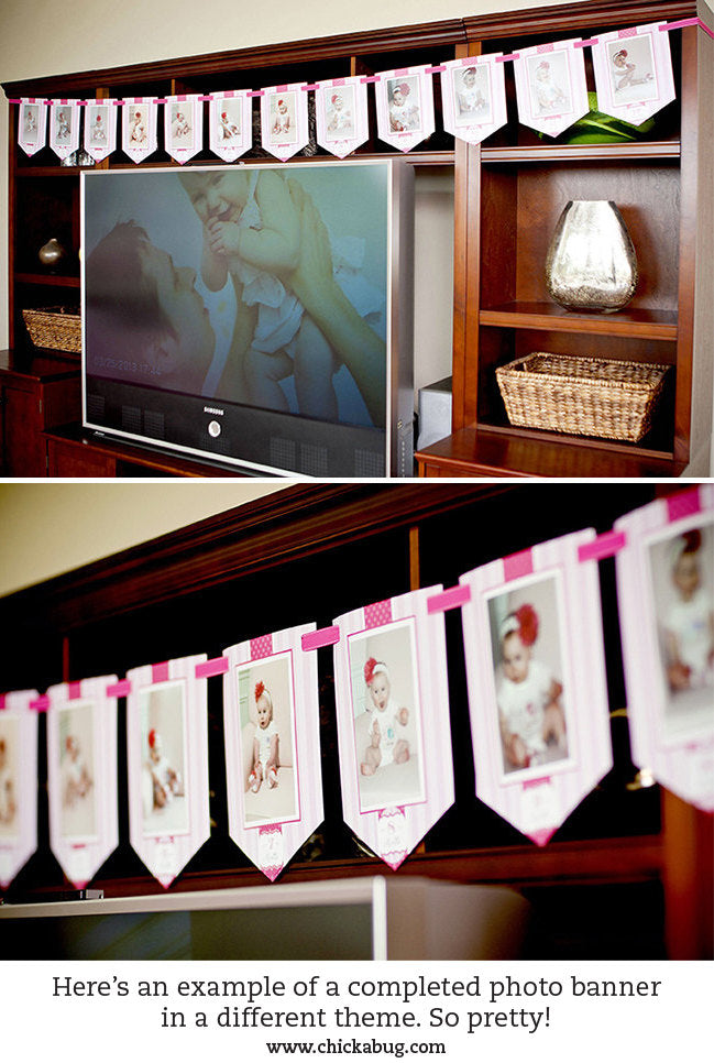 Strawberry Party Photo Banner Kit (INSTANT DOWNLOAD)