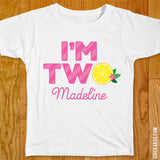 Pink Lemonade "I'm Two" Iron-On