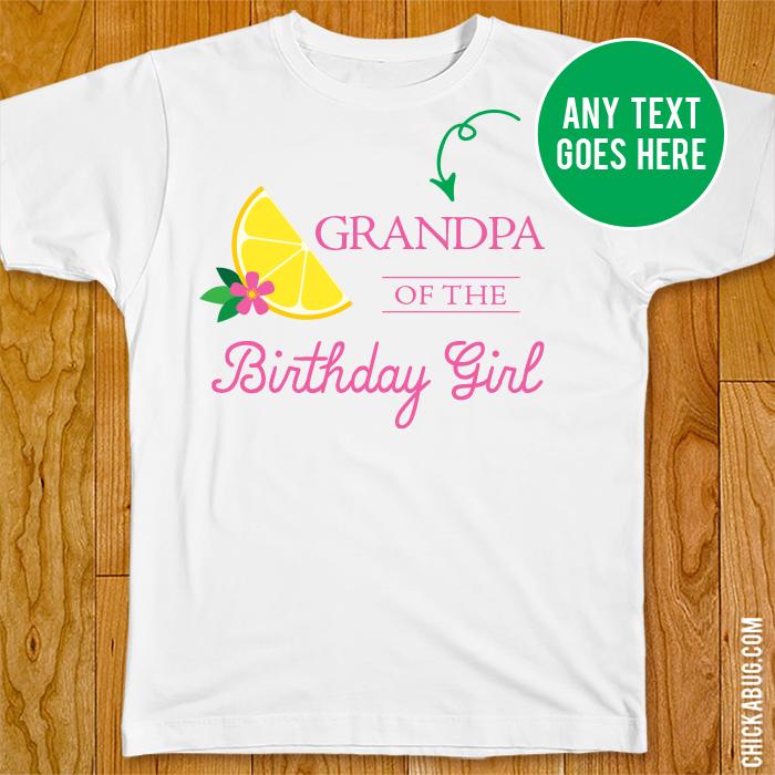 Pink Lemonade Birthday Family Iron-On