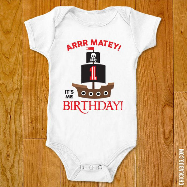 Pirate "Arrrr Matey" Birthday Iron-On