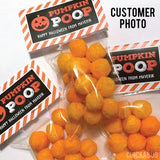 "Pumpkin Poop" Halloween Paper Tags and Bags