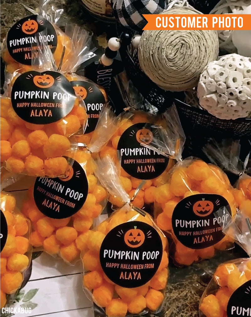 "Pumpkin Poop" Halloween Stickers
