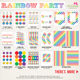 Rainbow Birthday Party Printable Decor Kit (Digital File)