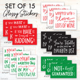 Funny Christmas Gift Stickers