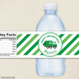 Garbage Truck Birthday Water Bottle Labels